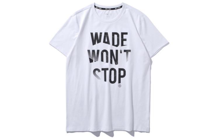 Li Ning Wade Collection T Shirts Men s White Crew Neck Moderate Straight Fit AHSP171-2 XXL