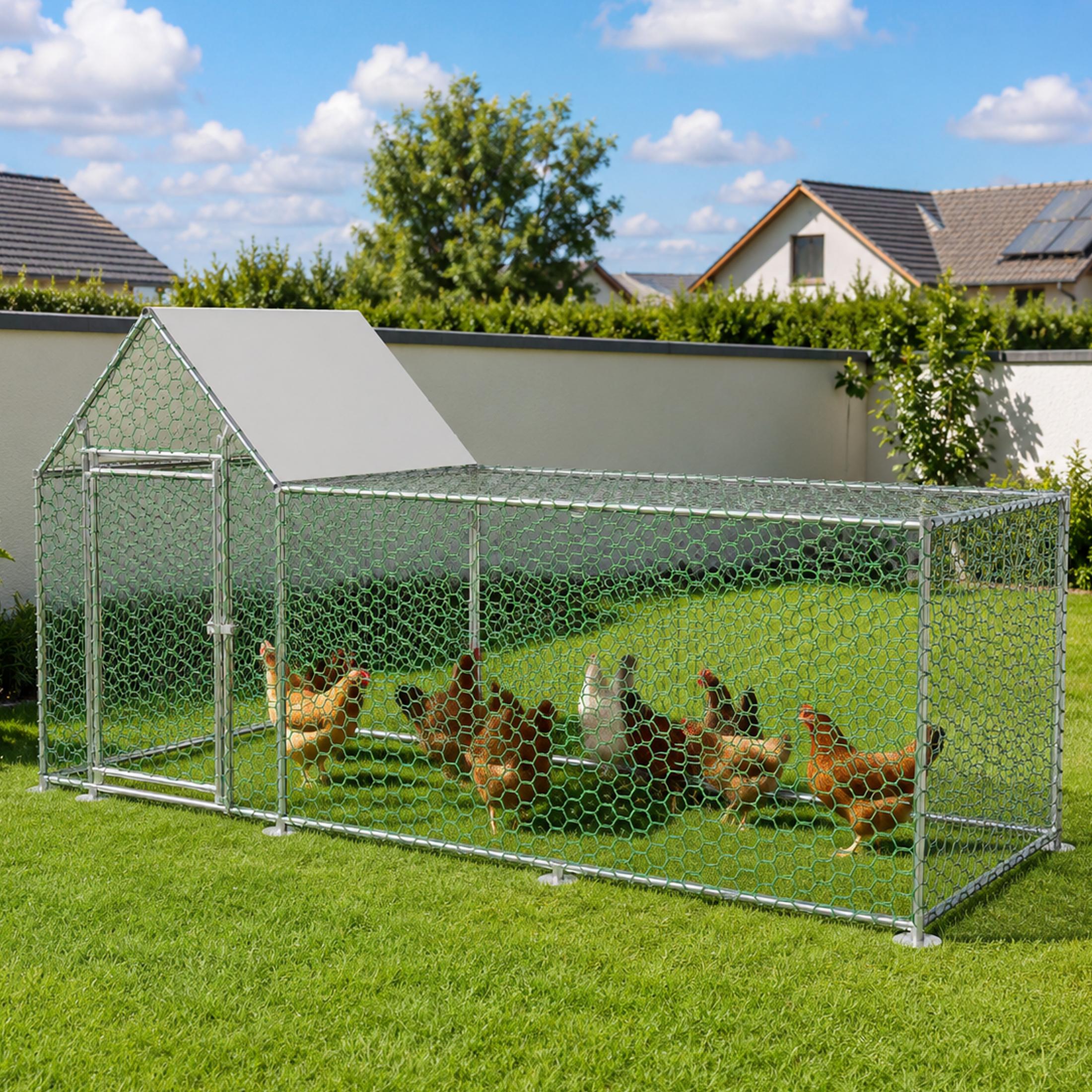 Chicken Coop Free-Range Enclosure 3x1x1.5m