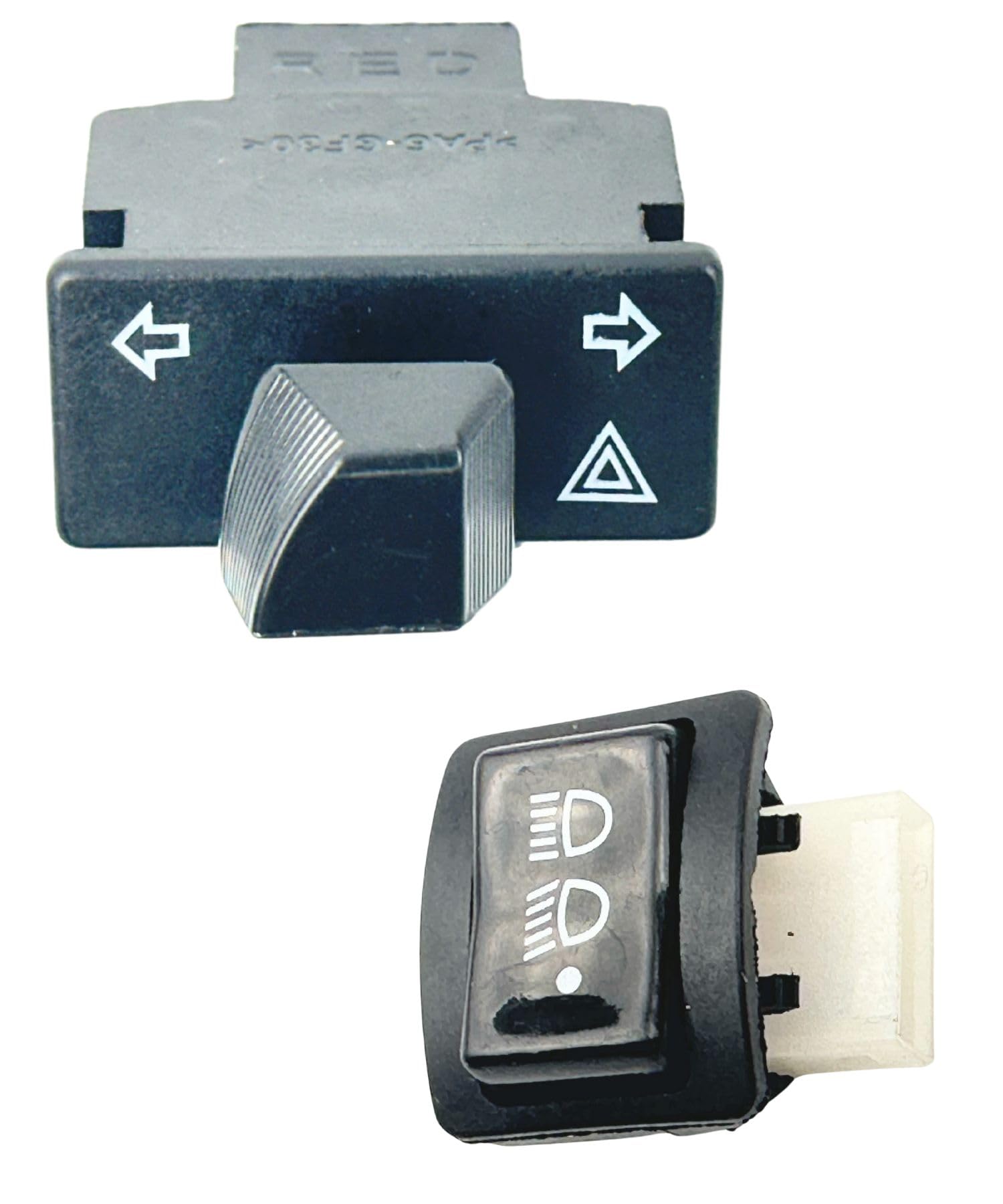 

HTharros Motorcycle General Purpose Turn Signal Switch with Hazard Function Headlight Switch Set D Cross Cub Super Cub_D чёрный