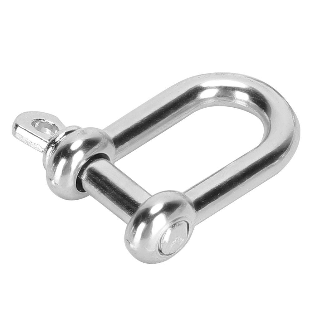 10 Pack Portable U Shape Connector Zinc Alloy D Ring Lock Pratical Bow Shackle Outdoor Gear