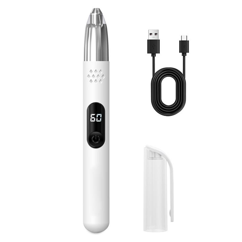 

LITE-Men S Electric Nose Hair Trimmer-USB Charging Portable Facial Hair Remover For Personal Hygiene білий