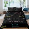 Math Equations Duvet Cover Set Hourglass Purple Galaxy Comforter Cover Physics Formula Dorm Bedding Sets Science Geometry Axis