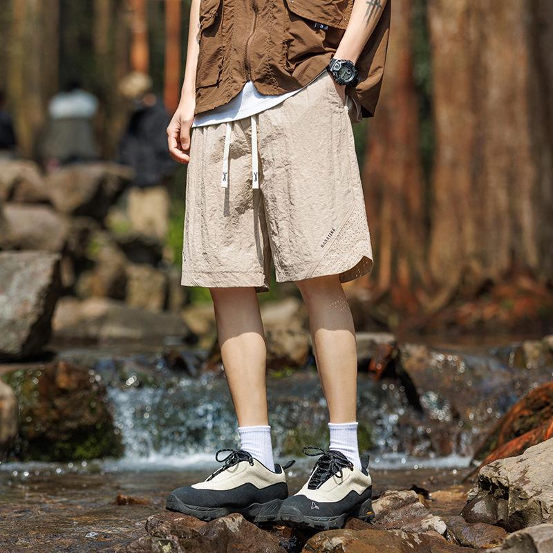 Men's Shorts Oversized Loose Outdoor Mountaineering Sports Casual Breathable Summer Work Pants