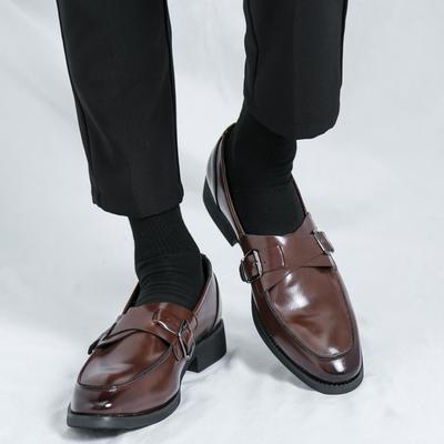 Hot Selling Black Men's Leather Shoes Elegant Styles by Fashion Designers Leisure Outdoor Party Daily Business and Office Loafer