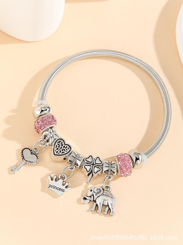 Fashion Multi-Element Rhinestone Beaded DIY Bracelet Jewelry