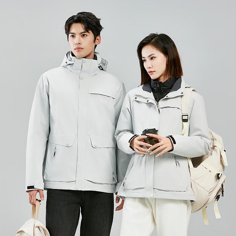 Fengxun Unisex 3-in-1 Down-Lined Outdoor Jacket FXHR7018-1