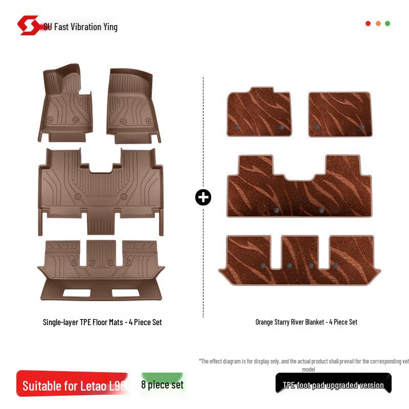 2025 Lixiang L90 TPE Full Coverage Floor Mats Interior Carpet with Fan