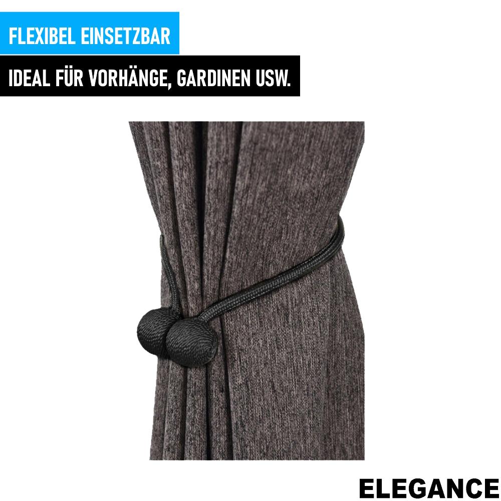 ELEGANCE 2 Pieces Curtain Magnetic Closure Strong Magnetic Holder