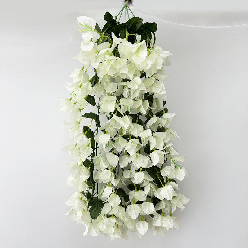 Artificial Bougainvillea Wall Hanging Flower Faux Silk Flower Bougainvillea Vine for Wedding Celling Home Hotel Floral Decor