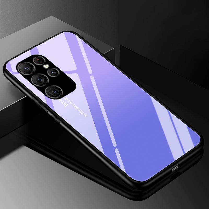 For Samsung S25 Ultra Case Cover Tempered Glass Cases for Samsung Galaxy S25 Ultra Luxury Hard Back Bumper S25Ultra S 25 Ultra