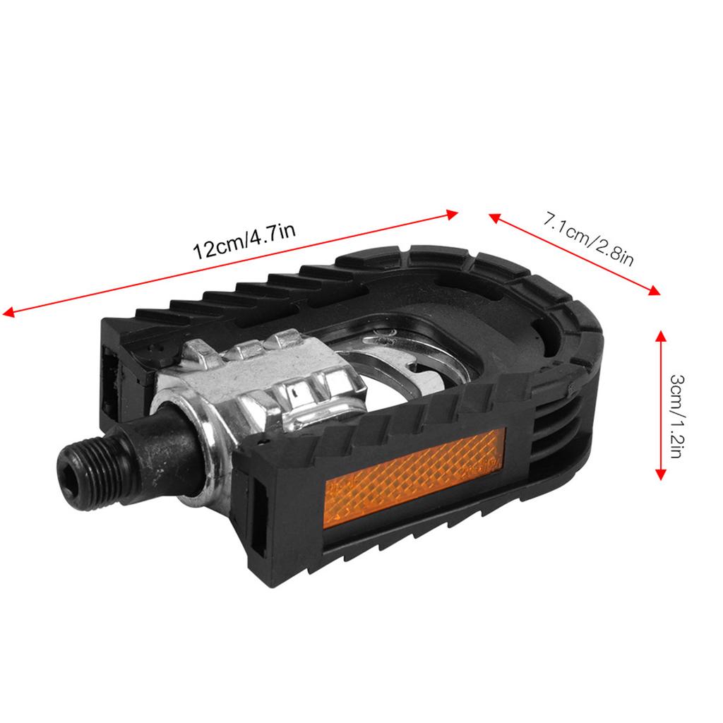 1 Pair Aluminum, Bike Pedals Foldable Pedals Alloy Folding and Spare Parts Outdoor Cycling Accessory