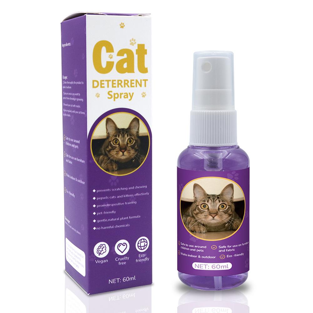 Pet Anti-Scratch Spray Cat Scratch Deterrent Spray Repellent Training Correction Orange Scent Safe Non-Toxic Quick-Acting