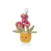 Apricot Lamb Pink Butterfly Orchid Cute Soft Keychain Plush Perfect for Boys and Fits Kids Backpacks and 16cm Toy, Girls, Purses,
