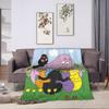 Barbapapa Barbamama Family  Flannel Blanket  Warm Throw Blanket for Couch Bed Travel Print Bedspread Sofa Bed Cover
