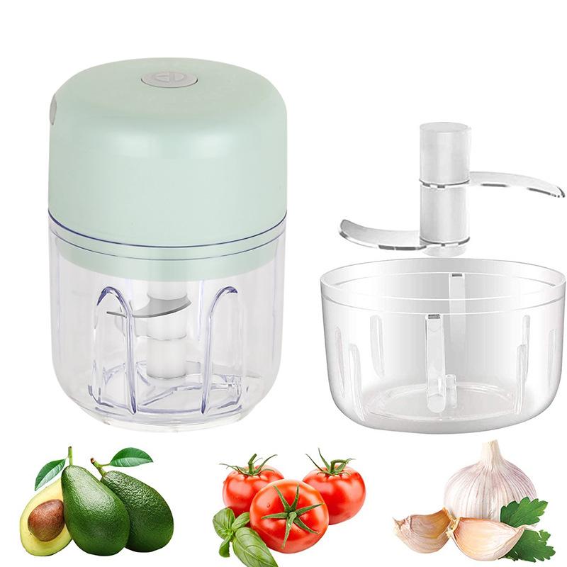 Garlic Puree USB Rechargeable Electric Garlic Pounder Mini Garlic Puree Garlic Press Household Garlic Milling Machine Garlic Punching Machine Garlic