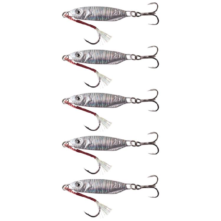 5Pcs Sinking Fishing Baits Cast Jigging Spoon Lures High Reflective Baits Casting Jigs Saltwater Fishing Accessories