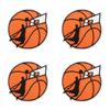 10pcs Wholesale Sports Theme Embroidered Patches On Clothes Jackets Cartoon Basketball Decoration Iron On Patches For Clothing 