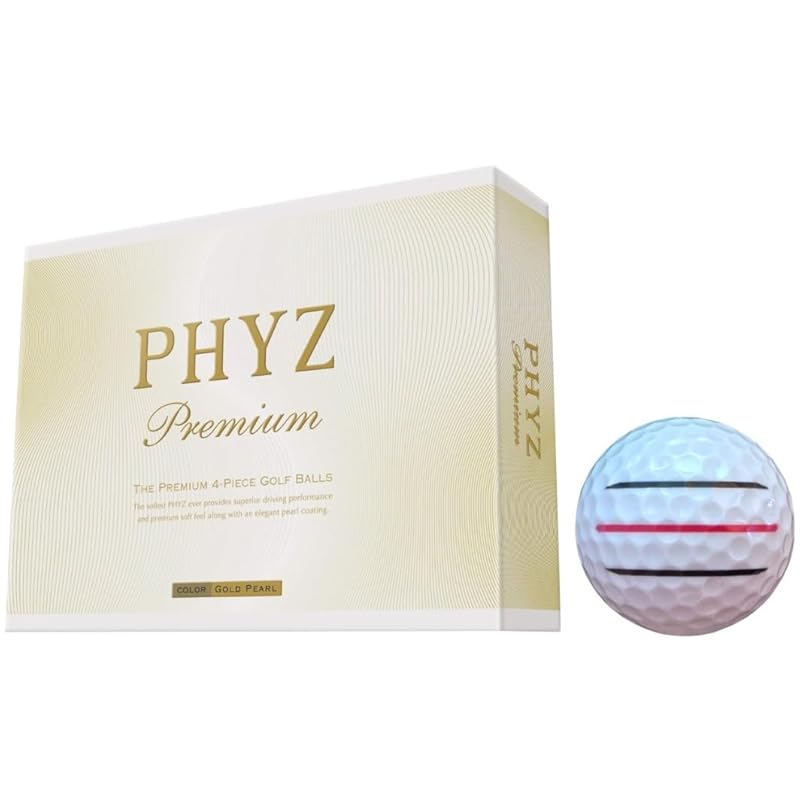 

[Hapiraki_Golf Line] bridgestone golf ball PHYZ premium gold pearl (1 dozen_3 lines)
