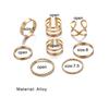 2024 Women Ring Set Simple Gold and Silver  Smooth High Polishing Wedding Band Ring for Lovers Couples