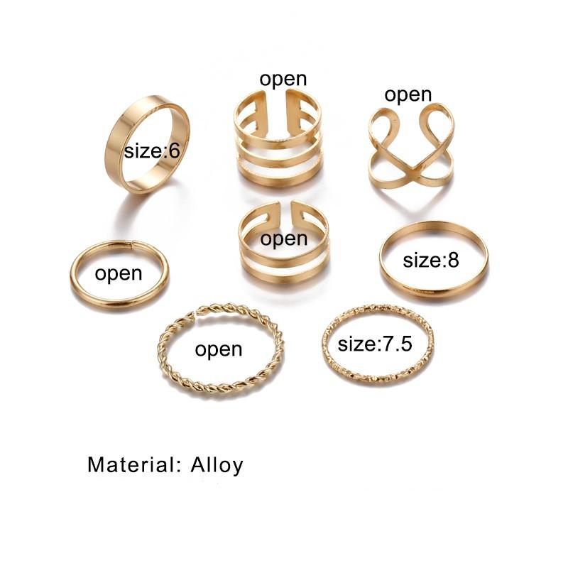 2024 Women Ring Set Simple Gold and Silver  Smooth High Polishing Wedding Band Ring for Lovers Couples