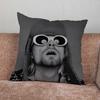 Music K-Kurt Cobain Band Pillow Case For Home Bedroom Car Office Decoration Living Room Sofa Cushion Cover Suitable