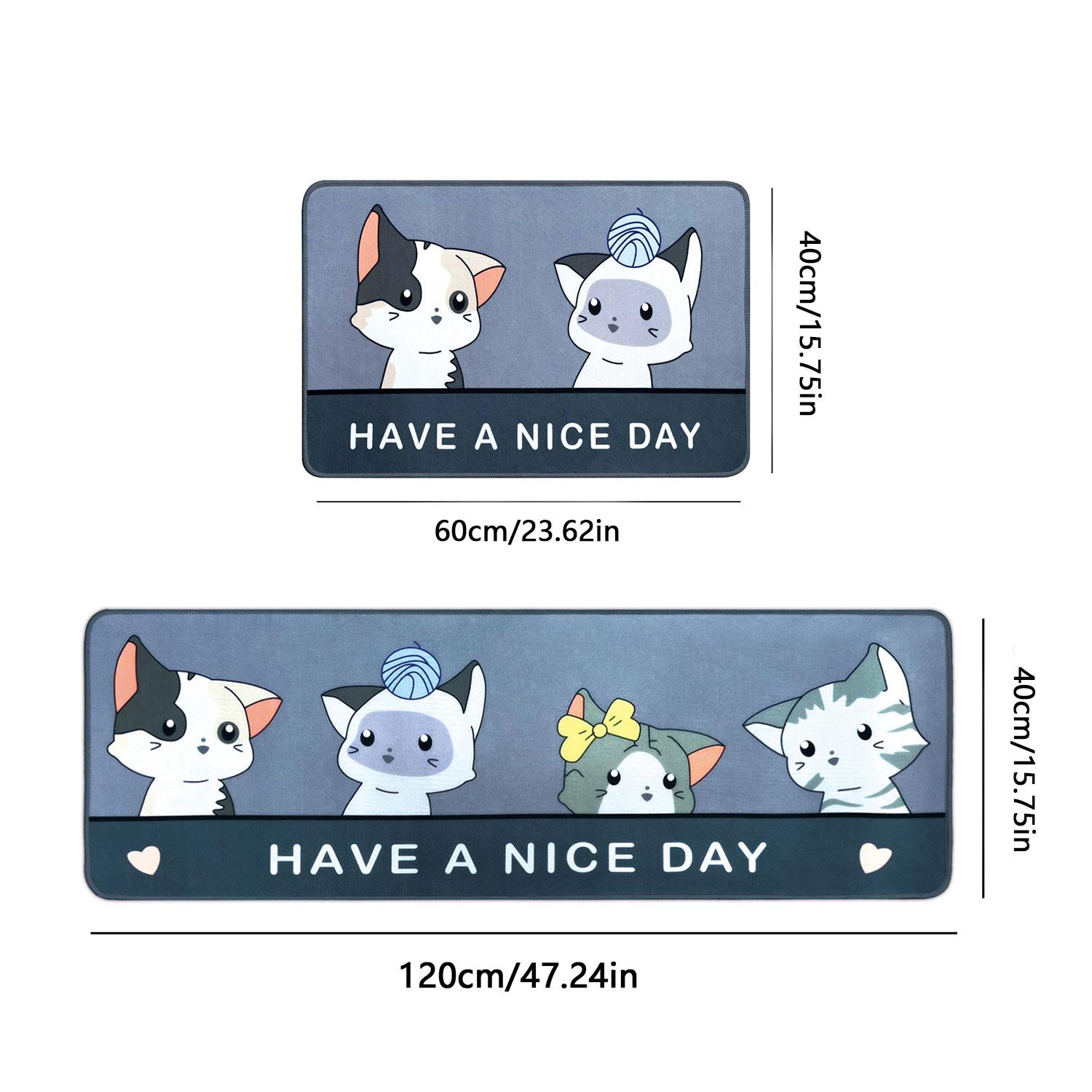 

2шт 150/80см цветочный коврик для кухни, домашний коврик, противоскользящий, противопадающий, цветочный узор для чайного сервиза, для кухни, спальни, дверной коврик