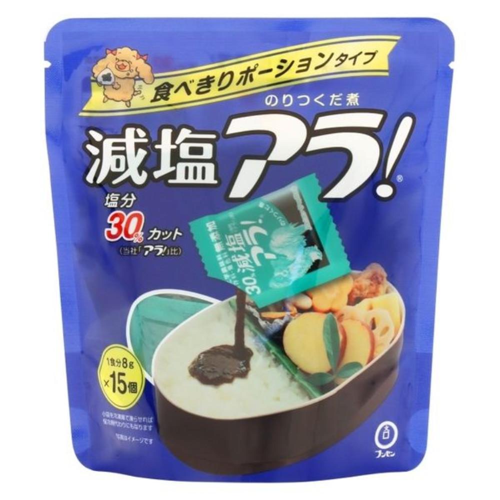 Japan Bunsen Reduced Salt Ara! Nori Tsukudani 30% Less Salt 122g / 8g x 15 servings