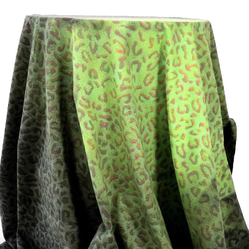 Leopard Printed Black Change Green Color Changing Camouflage Fabric Temperature Color-changing Elastic Fabric for Headgear Mask