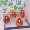Bubble Capybara Blow Keychain Top Persimmon Kids Backpack Hanging Plush Doll