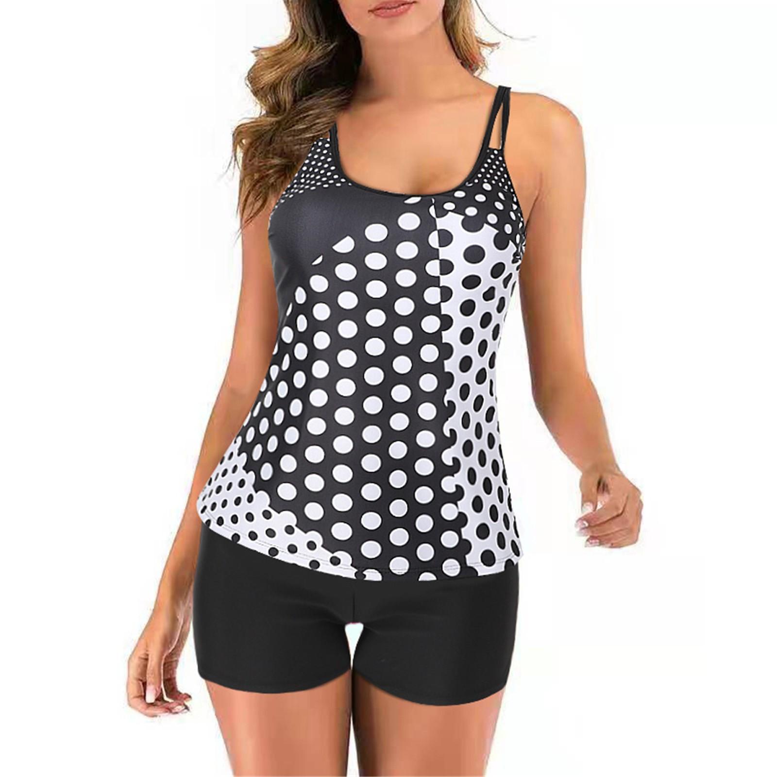 

Женские купальники из двух частей, купальные майки с шортами, спортивные купальники L белый