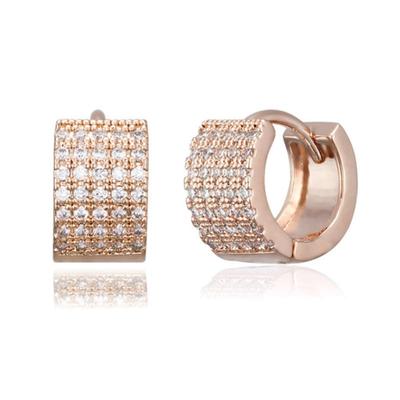 ELLE Jewelry 14K Volume Cubic One-Touch Earrings (Gold Filled) ELGPEE505