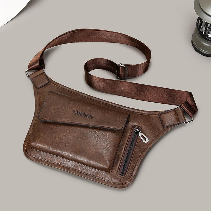 New Men's Vintage Chest Bag Waterproof Large Capacity Crossbody Single Shoulder Bags with Sport Small Messenger Bags