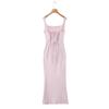 European/American Satin Spaghetti Strap Classic Evening Gown for Women