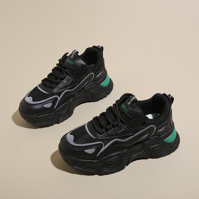 2025 Spring New Ins Korean Version of Dad Shoes Women's Shoes Tide Student Height Increase Sports Shoes Running Casual Shoes K805