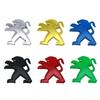 SQOB1 Metal 3D Car Rear Trunk Emblem Auto Tail Badge Sticker for Peugeot 406 405 205 3008 206 5008 308 208 408 508 407 107 307