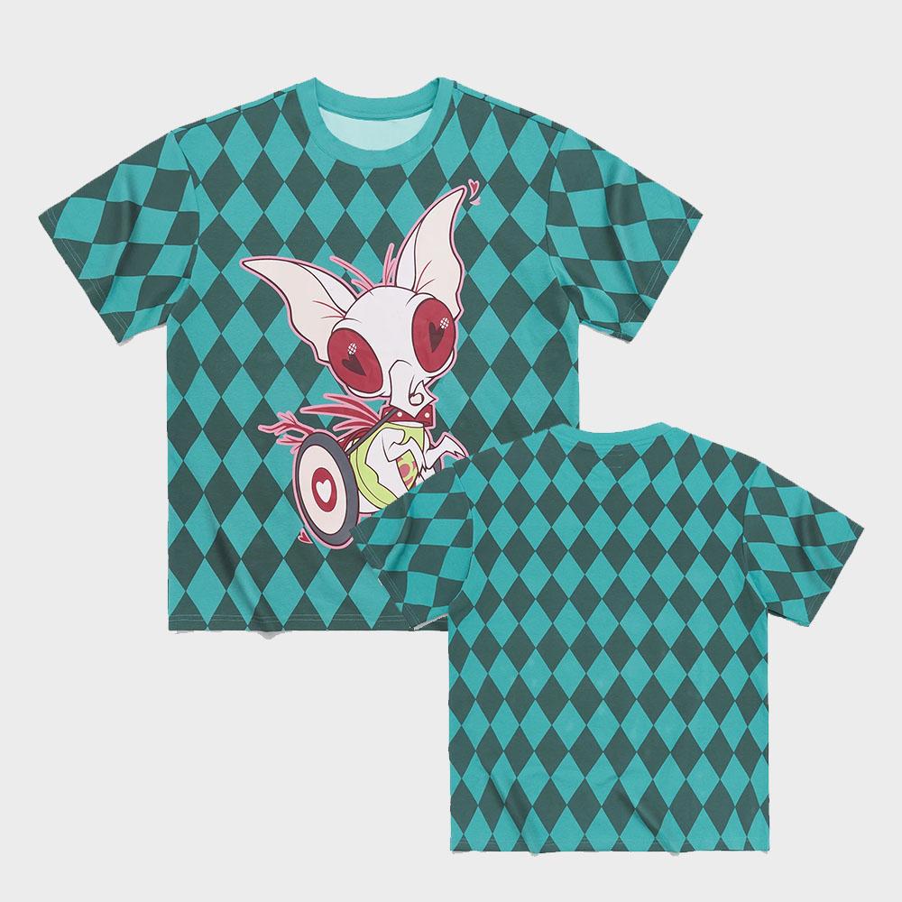 Helluva Boss FIZZ OVERSIZED QUIEVE T-SHIRT Men Women Y2K Cartoon Graphic TShirt Short Sleeve Casual Streetwear Print Tops