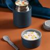 Yalıtımlı Yemek Termosu 1000ml Kapasite 304 Paslanmaz Çelik Sıcak Yemek Öğle Yemeği Kabı Katlanabilir Kaşık ile