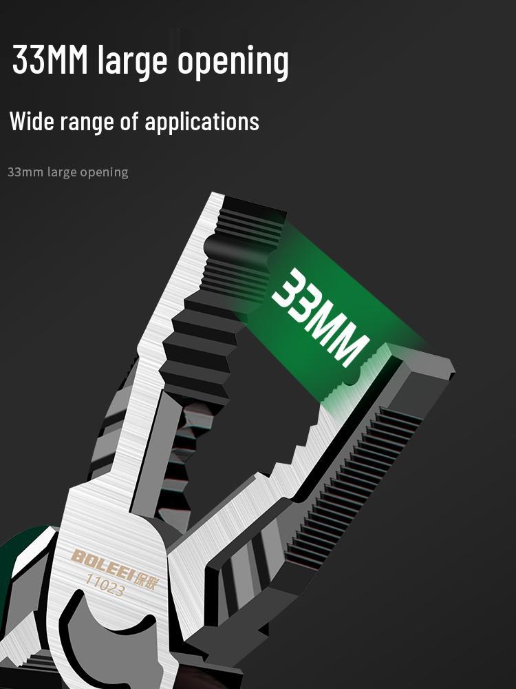 Multifunctional Industrial-Grade Pliers: Combination, Needle Nose, Diagonal Cutting, Eccentric, Strong Blade.