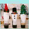 Festive Christmas Wine Bottle Decoration With Whimsical Santa Hat And Antlers