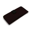 [Inden-ya] Inden Wallet, Billfold, Long Wallet, Coin Pocket, Deerskin, Lacquered, Crafts, No. 2107 ([21-017] Black with Red Lacquer, Diamond and