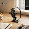 Office Desk Warrior Ornament Figurine, 3D Printed Medieval Soldiers Statue, Collectible Figurine Craft for Home Living Room Decor Low-key Stylish Art