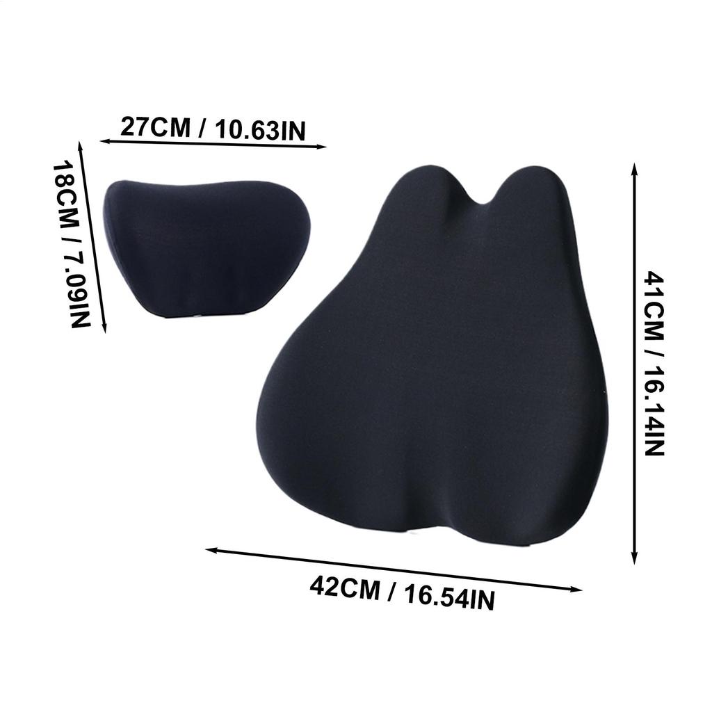 Headrest And Lumbar Pillows For Car Automotive Seat Supplies Auto Lumbar Support Cushion For Trucks Sedans SUVs RVs Drivers