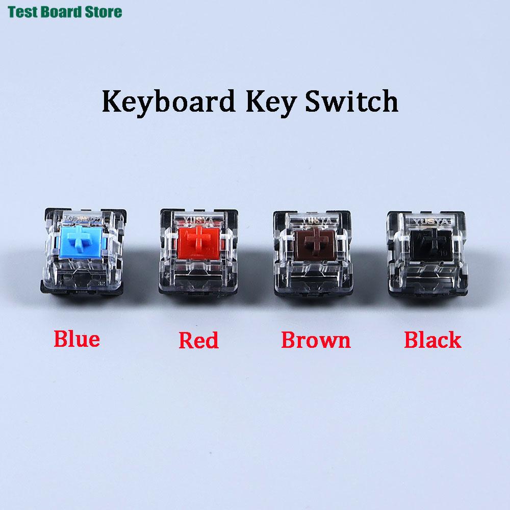 10/50/100 Stück Tastenkappen Schalter 2-Pin Mechanische Tastatur Schwarz Blau Braun Rot Tasten Schalter für Mechanische Tastatur mit Hintergrundbeleuchtung