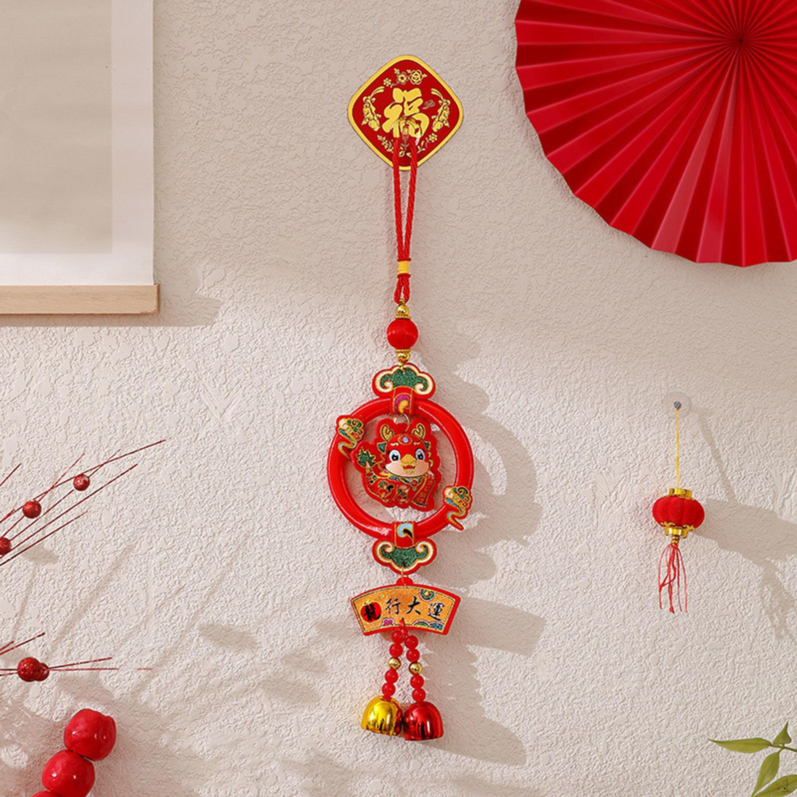 

Подвеска-украшение года с колокольчиком, декор весеннего фестиваля в виде дракона для