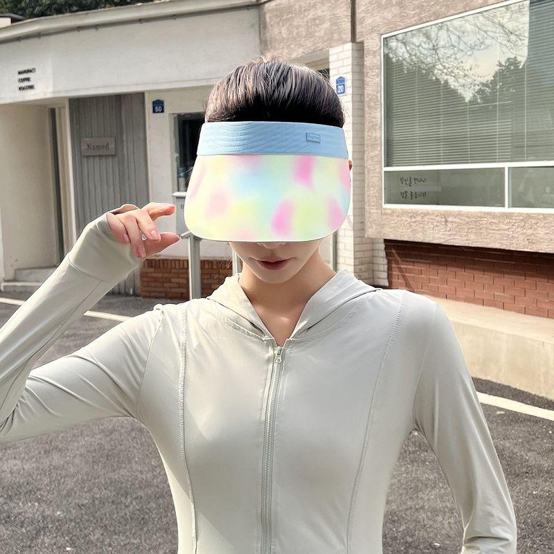 

25 New Arrival Seamless One-Piece Hat Air Top Sun-Proof Summer Sun Hat Female UV Protection Cycling Hiking Sun Hat Colorful powder L