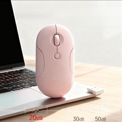 1 szt. Dwumodowa ładowalna mysz biurowa, Cicha uniwersalna bezprzewodowa mysz Bluetooth do laptopów i użytku biurowego