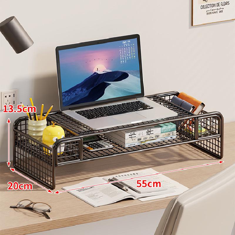 

Настольная подставка для ноутбука и охлаждающая подставка - Подставка для монитора и офисный органайзер чёрный