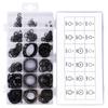 300Pcs C Clip Circlip Snap Ring Retaining Fastener Hardware Set Kit for Machine Vehicle