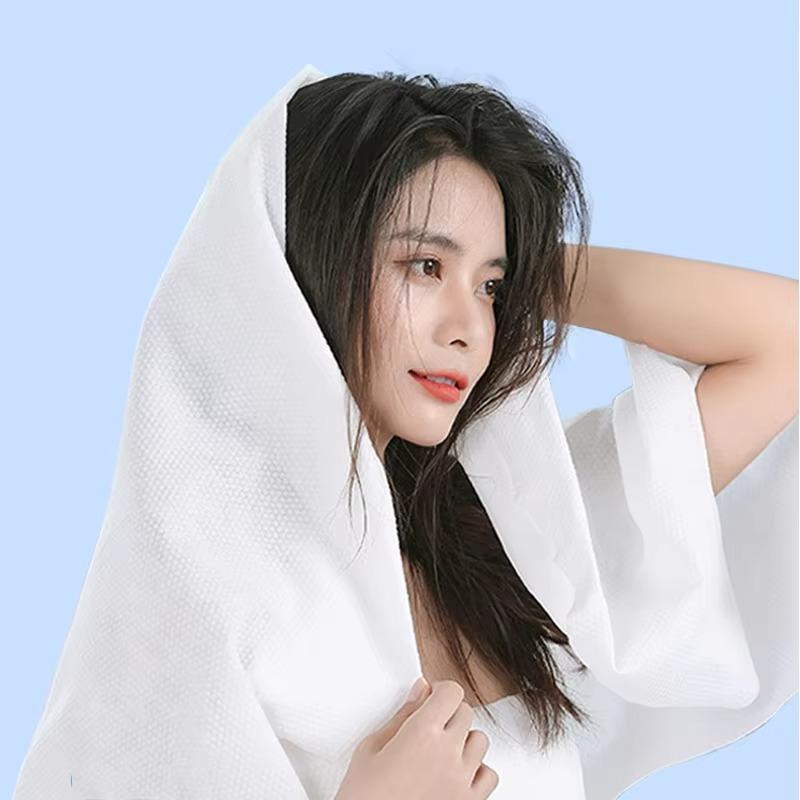140×70cm Disposable Bath Towels, Thickened Portable Non‑Woven Towels for Home Travel Hotel, Large Size Soft Bath Towel Facial Tissue