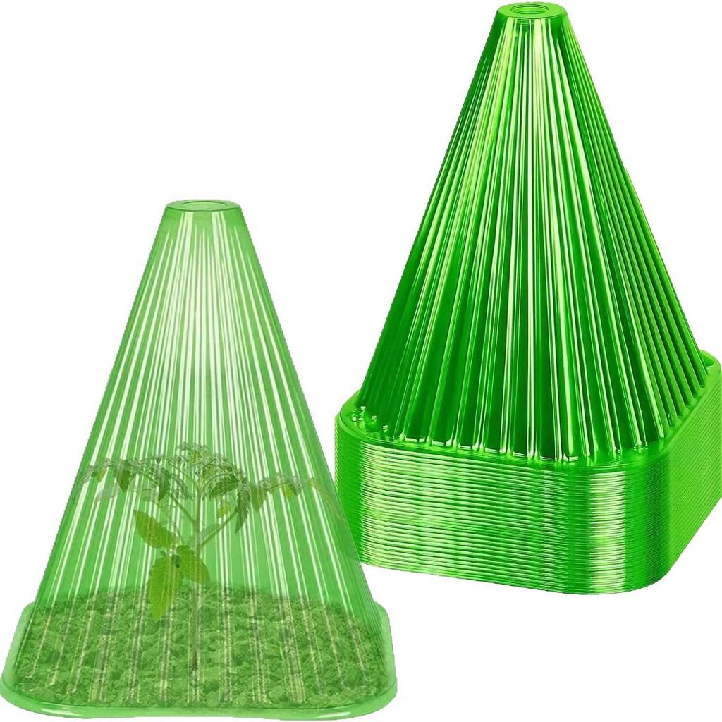 Transparent Reusable Cloche - Thickened Protection from Birds & Frost for Seedlings